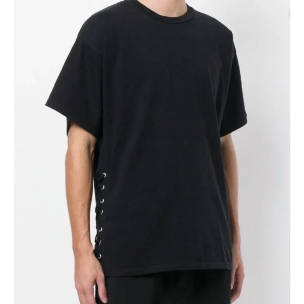 Faith Connexion Laced‎ Side Tee Shirt Black Size Small Portugal Gothic Punk